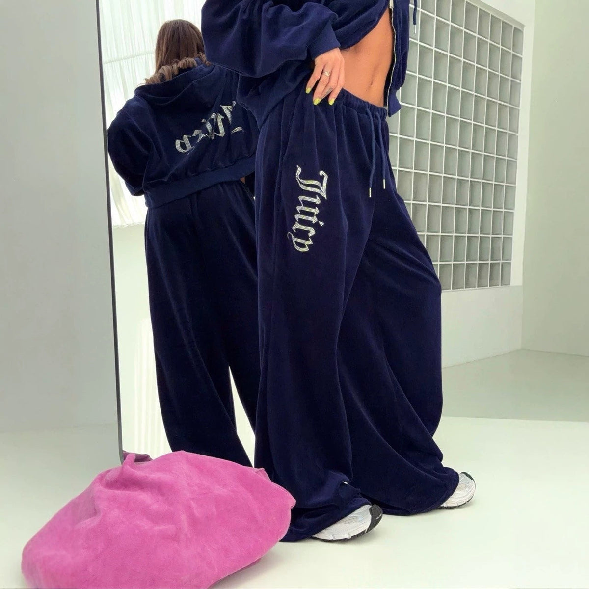 Veste Sweat pour Femmes et Pantalon de Jogging Oversize Echoarchiv