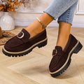 Mocassins pour femmes avec un design tendance à boucle et semelle profilée antidérapante R&B