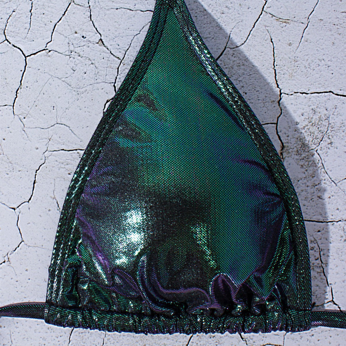 Bikini Triangle Brillant pour Femmes avec Jupe Portefeuille R&B