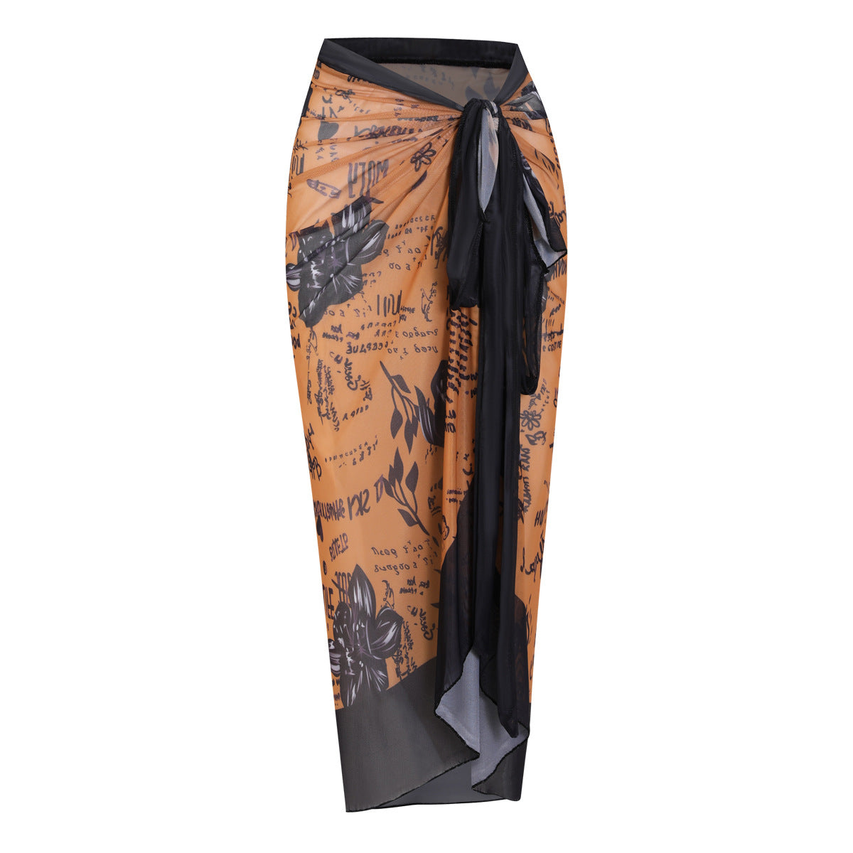 Combinaison de surf à manches longues pour femmes avec un design graphique artistique et zip R&B
