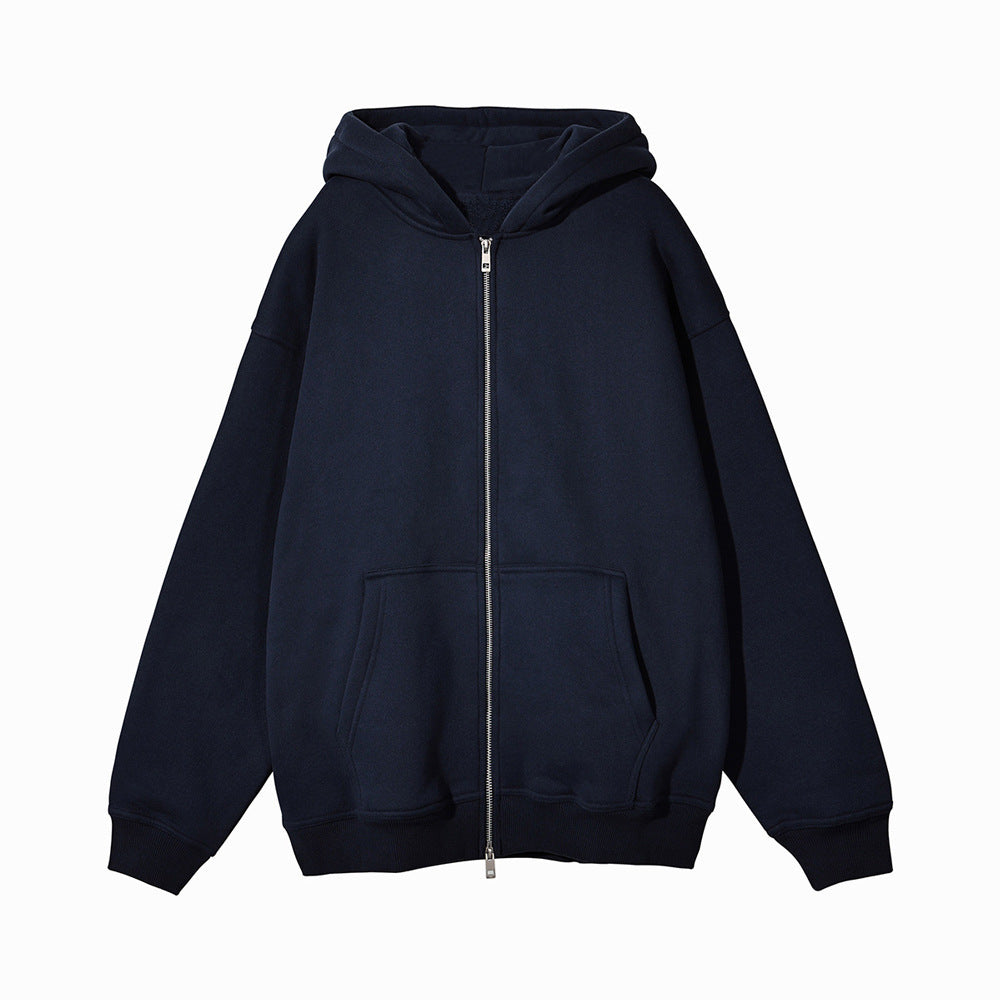 Veste à capuche unisexe décontractée avec fermeture éclair en métal robuste, capuche double épaisseur et poches kangourou profondes Echo Archiv