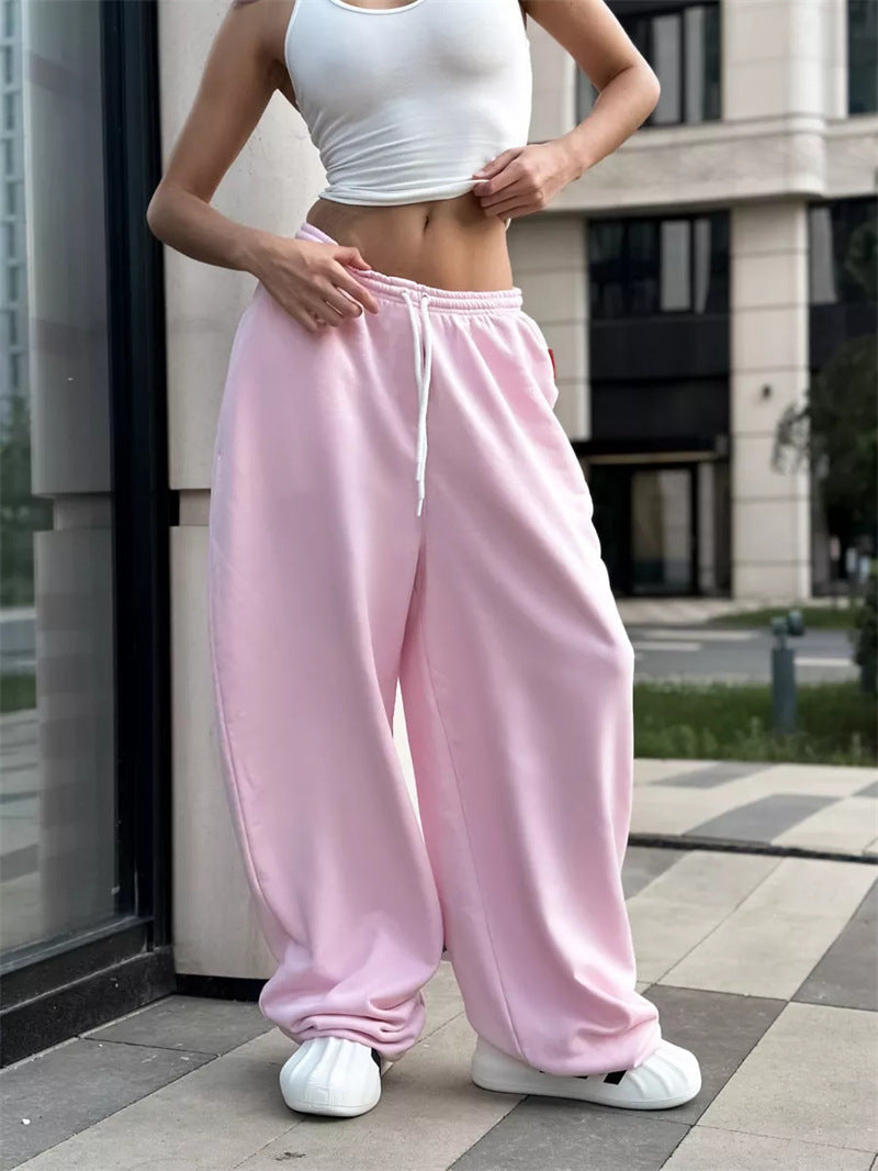 Pantalon de survêtement oversized pour femmes avec taille large et cordon de serrage Echo Archiv