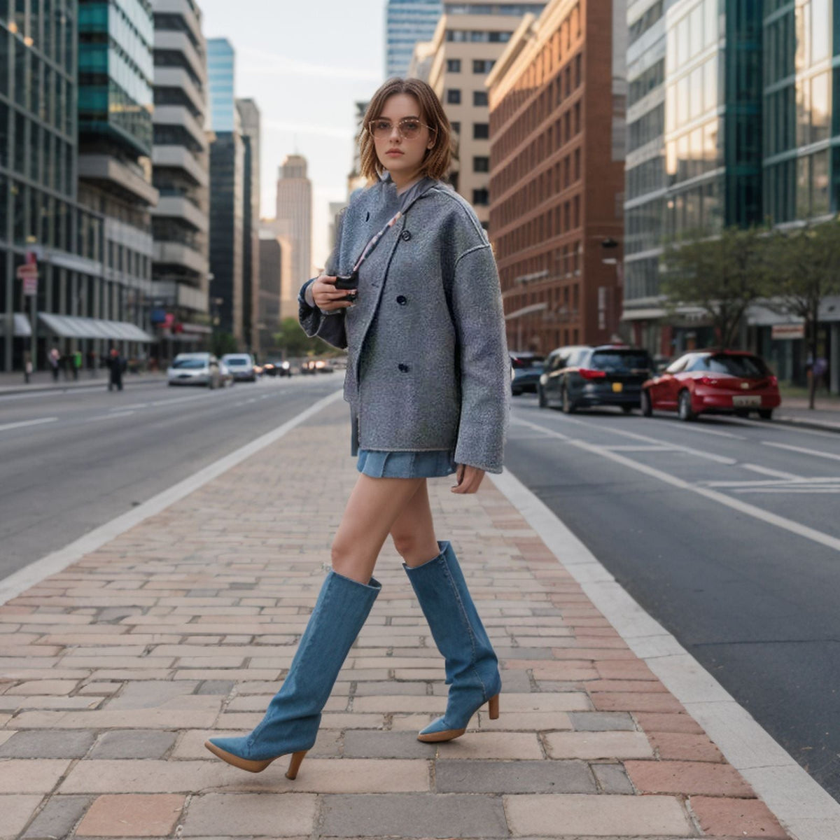 Veste en Laine Oversize Tendance pour Femmes