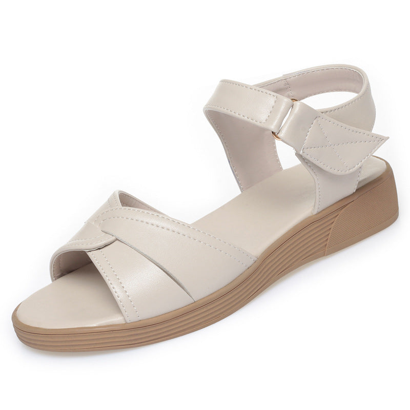 Sandales à lanières confortables pour femmes avec fermeture réglable et élégante boucle Heidi-Mode