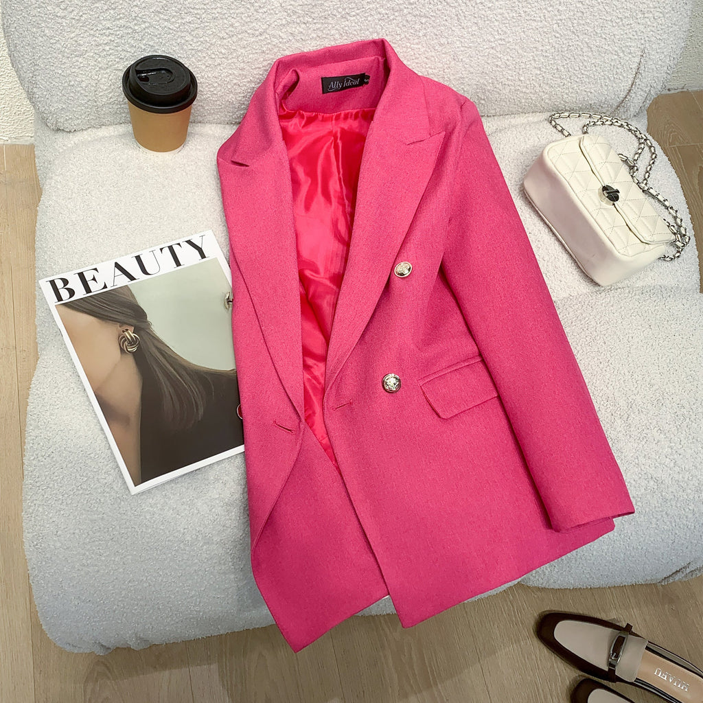 Élégant blazer à double boutonnage pour femme