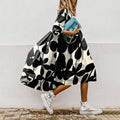 MW | Robe midi imprimée en A