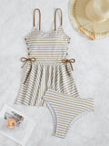 Ensemble de tankini dos nu pour femmes avec un design à volants tendance R&B