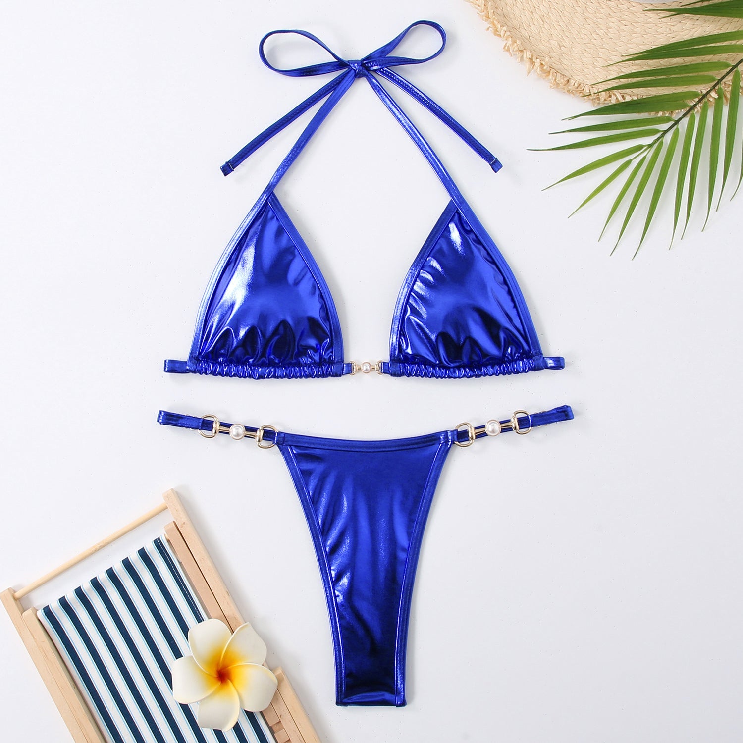 Bikini triangle femme avec des détails glamour R&B