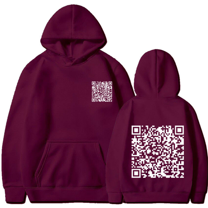 Sweat à capuche sportif pour femmes avec code QR Echoarchiv