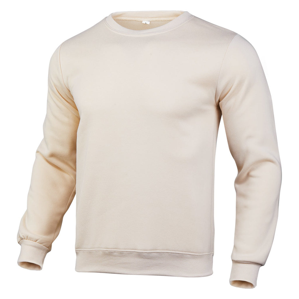 Sweat-shirt classique à col rond pour hommes avec intérieur en polaire douce, ourlet côtelé et coutures renforcées Echo Archiv