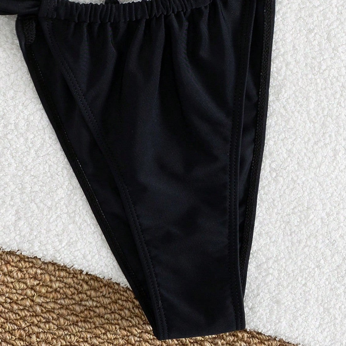 Ensemble bikini triangle pour femmes avec anneau décoratif R&B