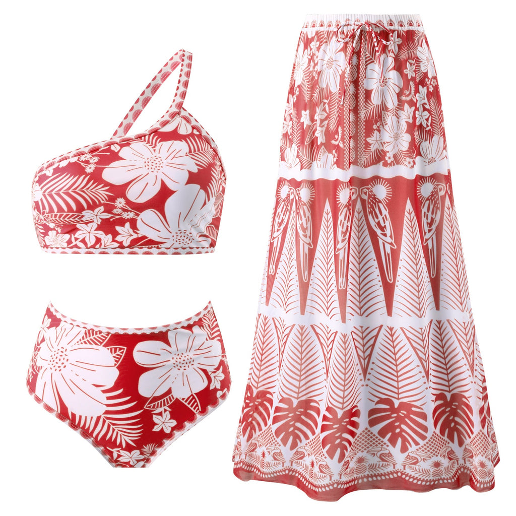 Jupe maxi femme avec imprimé floral et taille élastique Drune