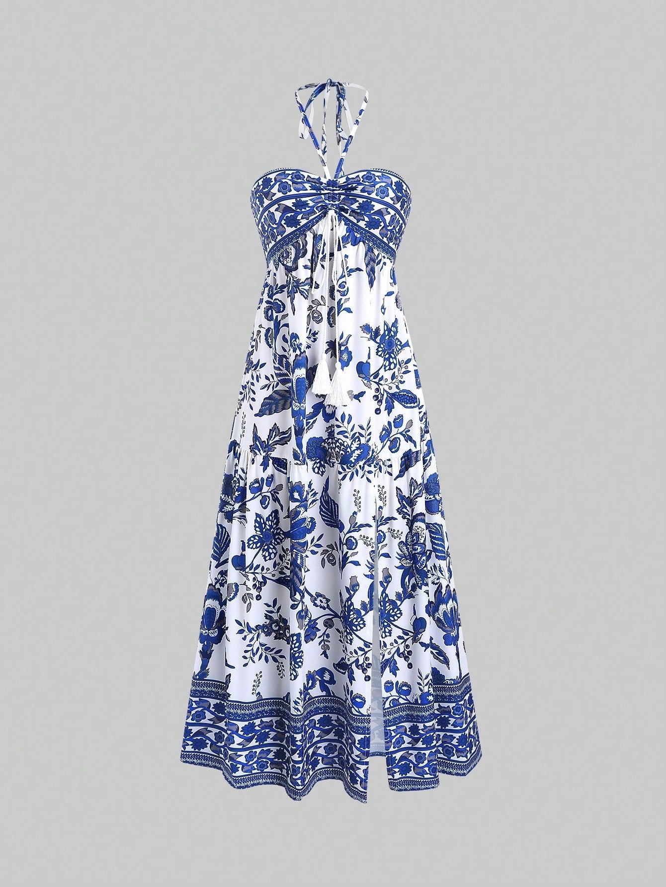 Robe Maxikleid Boho Femme avec Bretelles R&B