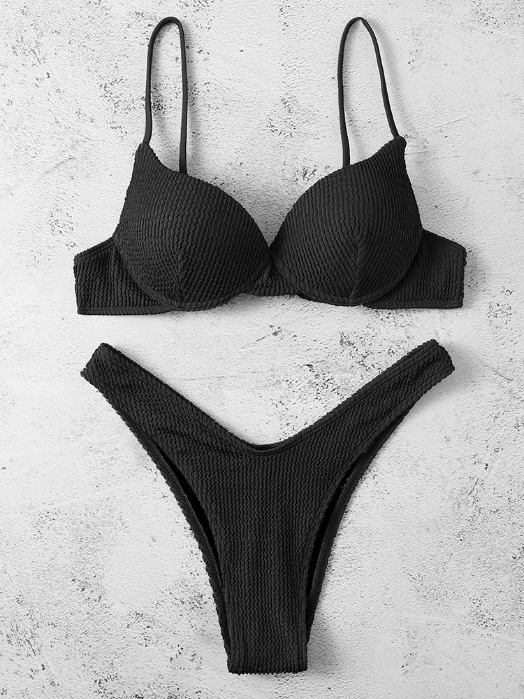 Bikini Push-Up pour femmes avec surface texturée R&B