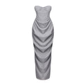 Robe de soirée ajustée pour femmes avec un design de drapés raffiné Heidi-Mode