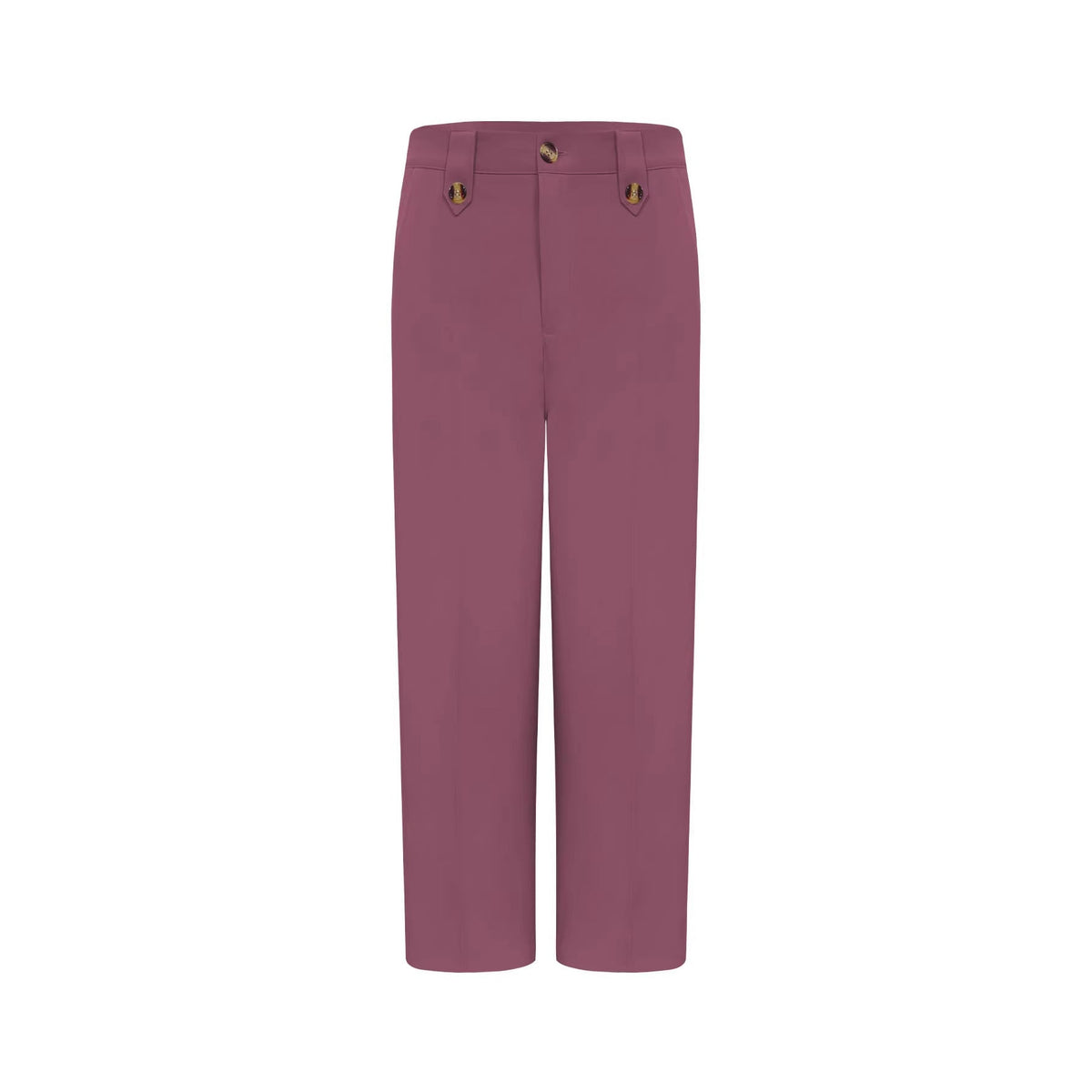Pantalon Palazzo taille haute pour femmes avec ceinture, pli marqué et jambe large Echoarchiv