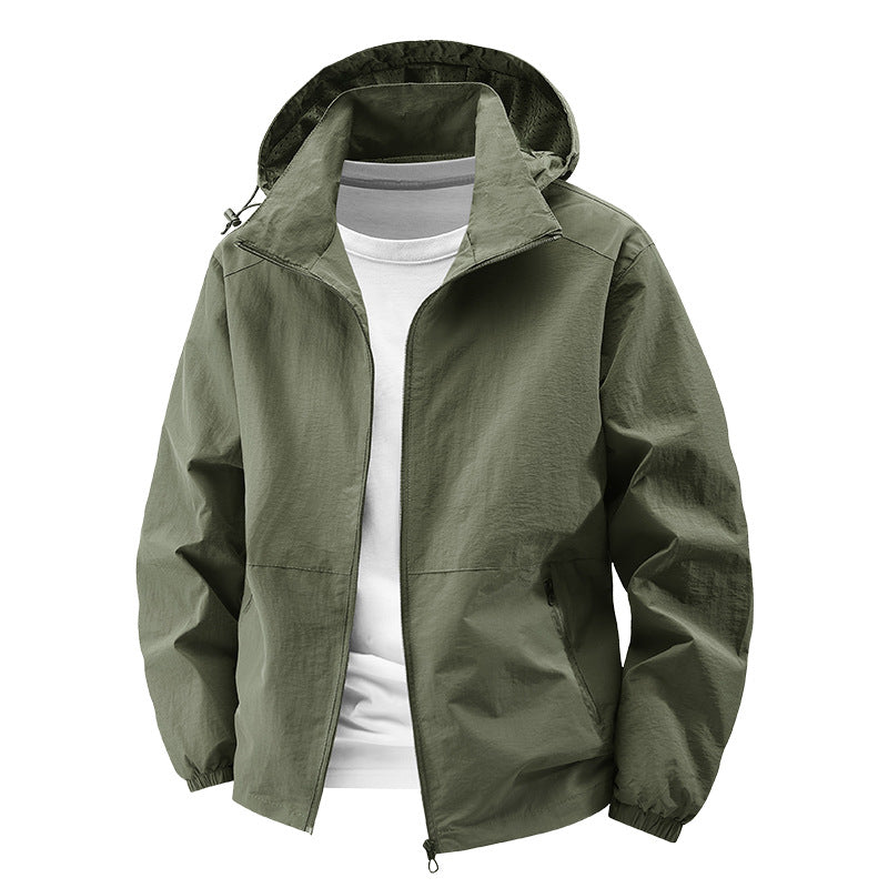 Veste à capuche Softshell pour hommes, packable et coupe-vent, avec capuche réglable Echo Archiv