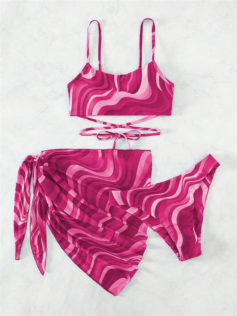 Ensemble de maillots de bain tendance pour femmes avec jupe portefeuille Echo Archiv