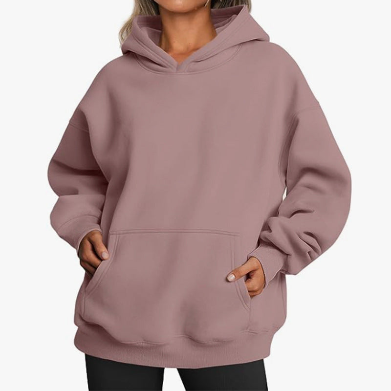 Pull à capuche en molleton Relax pour femmes avec poche kangourou, dos allongé et épaules tombantes Echo Archiv