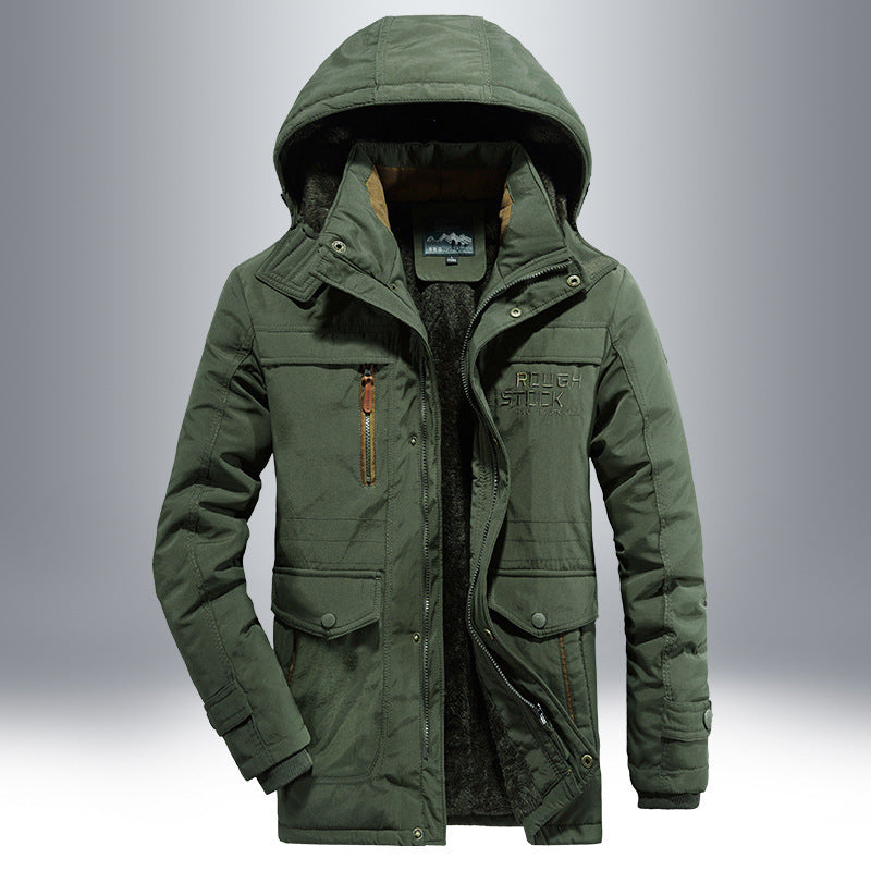 Veste de plein air imperméable pour hommes avec doublure en polaire