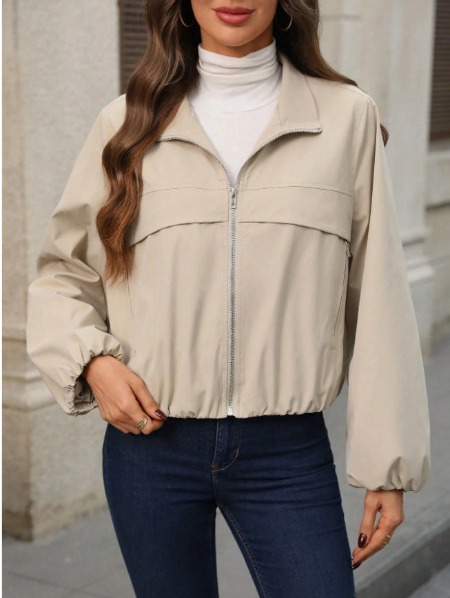 Veste en simili cuir cropped tendance pour femmes