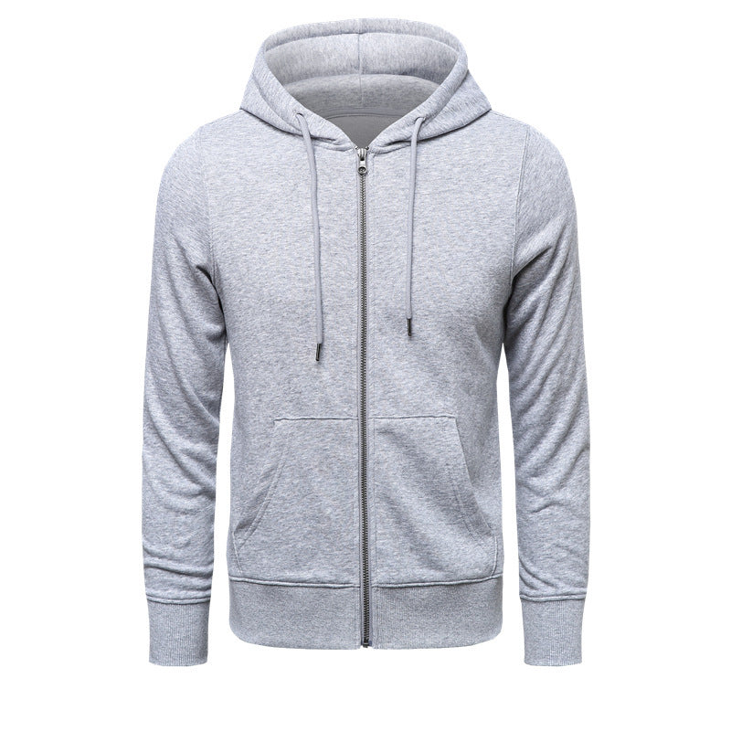 Hoodie zippé pour hommes, coupe slim avec fermeture éclair en métal, capuche double épaisseur et poche kangourou Echo Archiv
