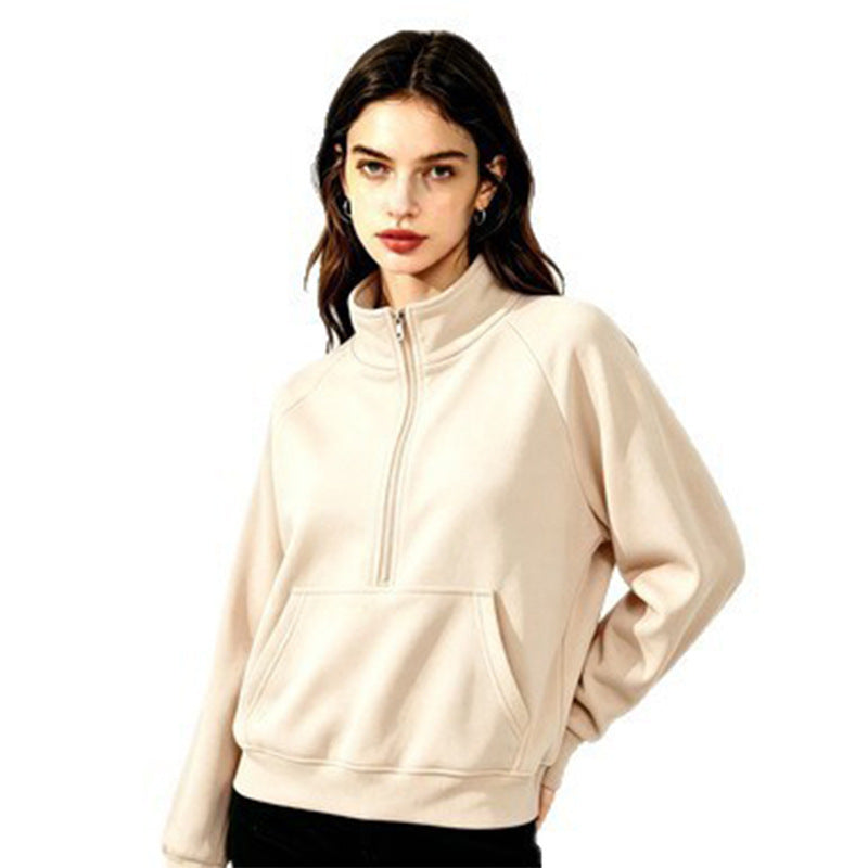 Sweat à capuche sportif pour femmes avec col montant Echoarchiv