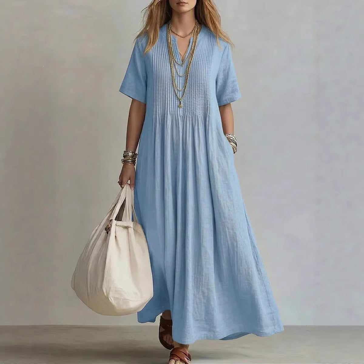 Robe d'été longue pour femmes Echo Archiv
