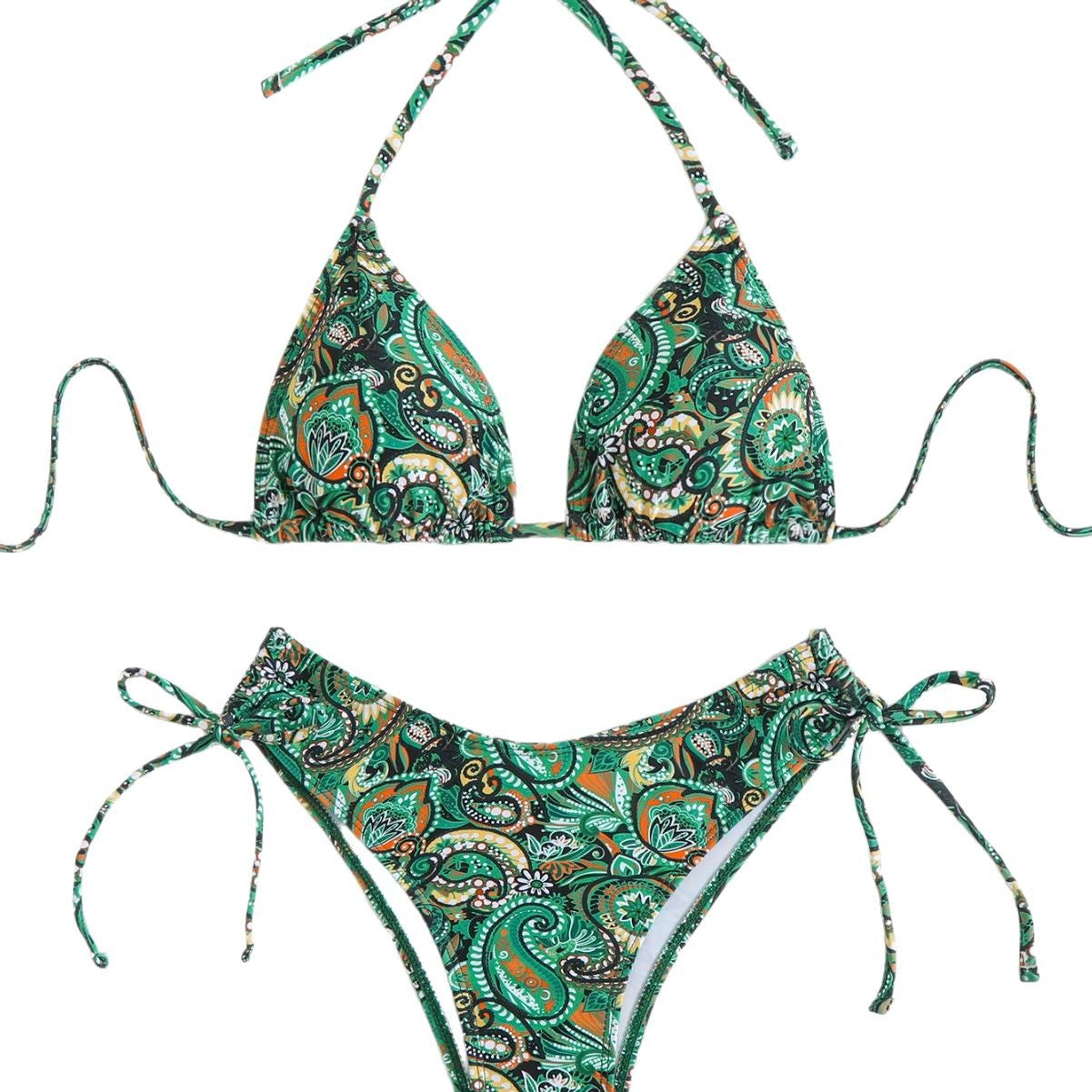 Bikini triangle pour femmes avec motif paisley décoratif Echo Archiv