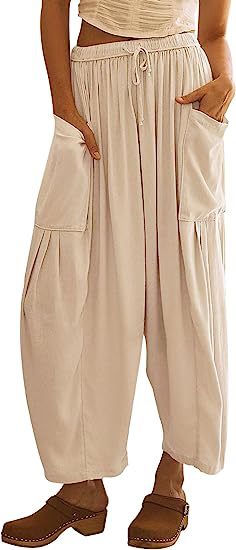 Pantalon en Lin Tendance pour Femmes