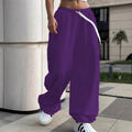 Pantalon de jogging large pour femmes avec ceinture confort haute, cordon de serrage et poignets élastiques Echo Archiv