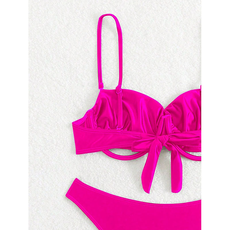 Bikini push-up pour femmes avec bretelles réglables et design à la mode R&B