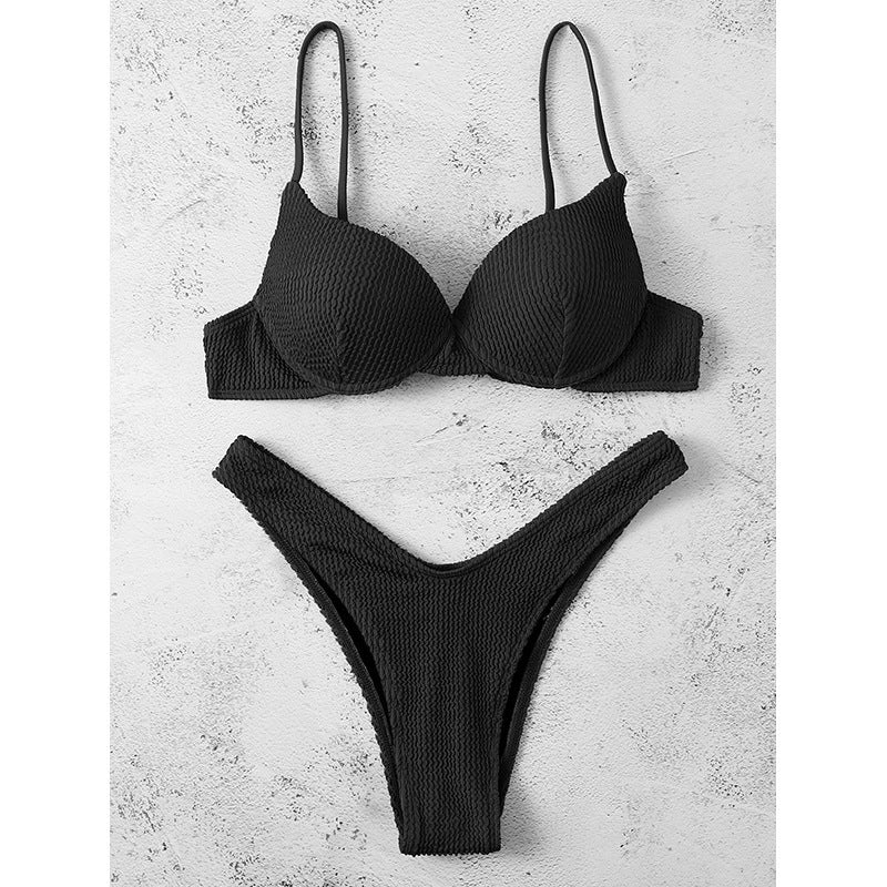 Bikini Push-Up pour femmes avec surface texturée R&B