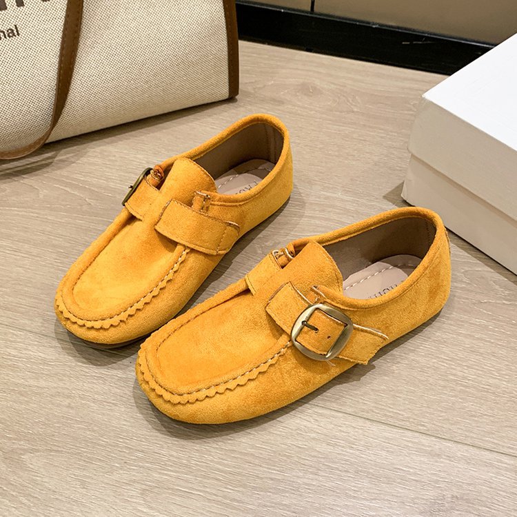 Mocassins pour femmes avec accent de boucle à la mode R&B