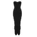 Robe de soirée ajustée pour femmes avec drapé élégant et décolleté en cœur Heidi-Mode