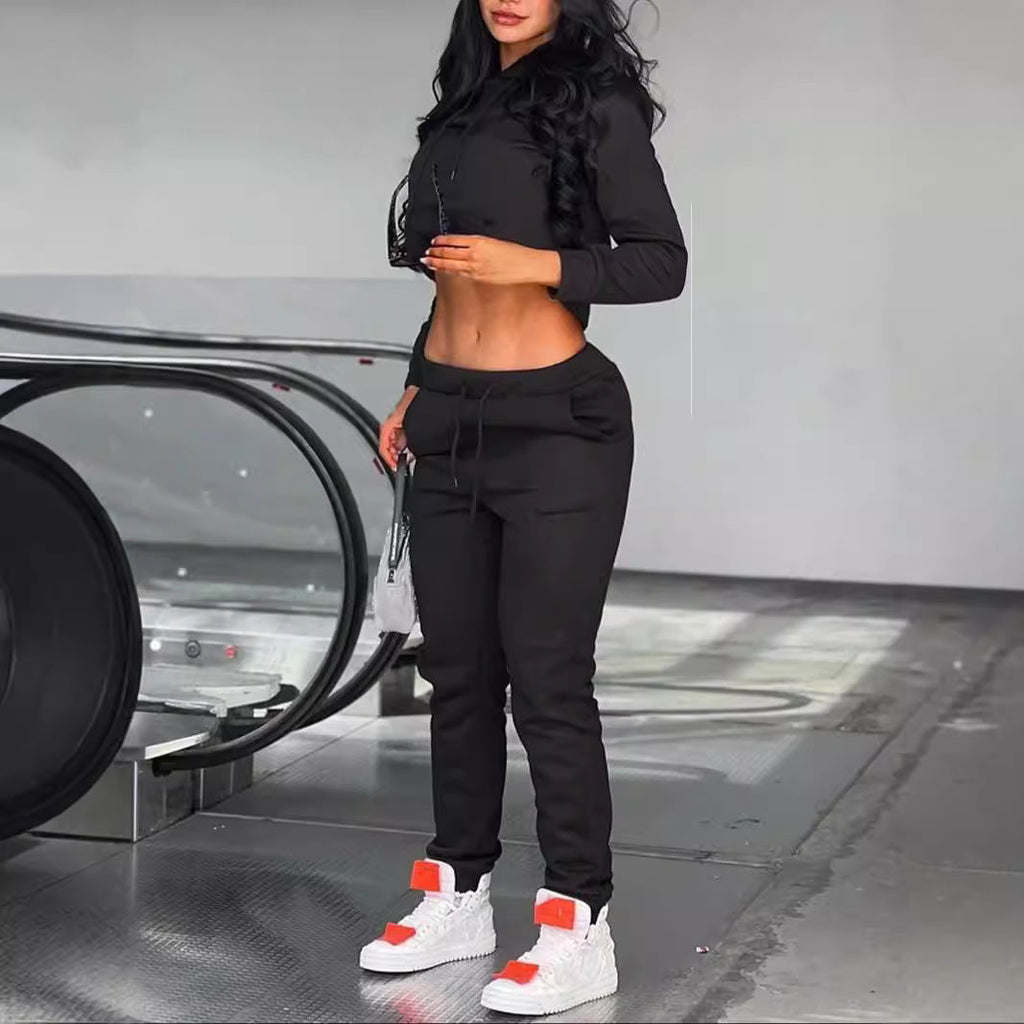 Ensemble de jogging sportif pour hommes avec sweat à capuche, poche kangourou et pantalon de jogging slim Echo Archiv