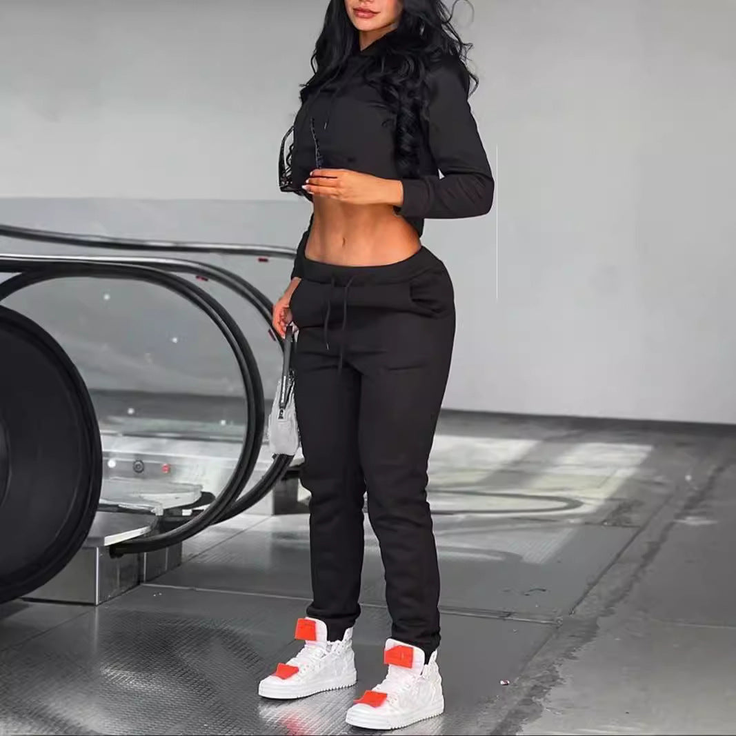 Ensemble de jogging sportif pour hommes avec sweat à capuche, poche kangourou et pantalon de jogging slim Echo Archiv
