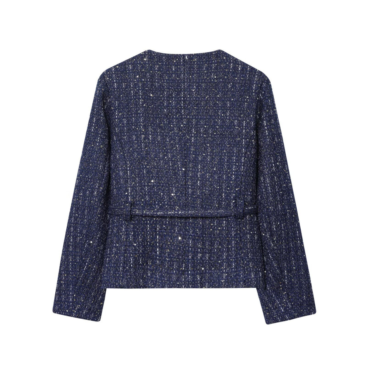 Veste courte féminine à boutons dorés