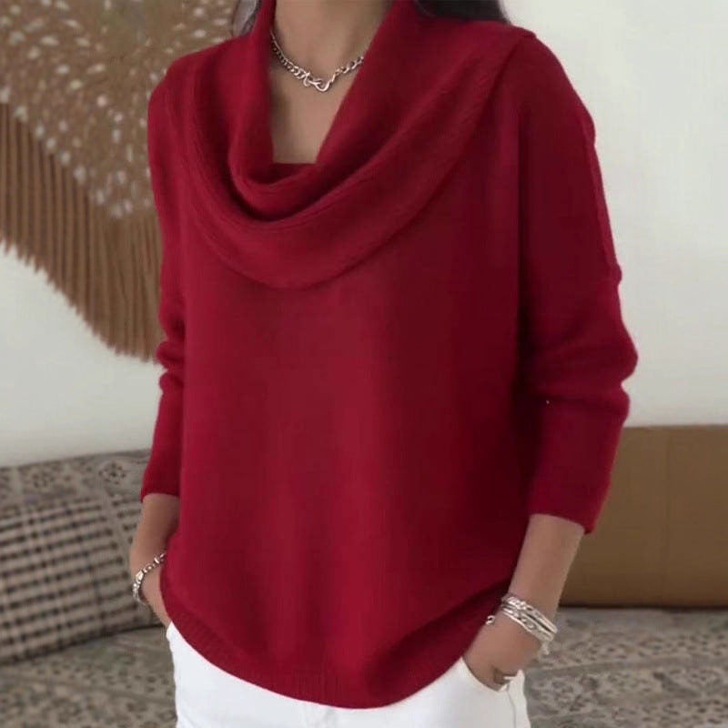 Pull Bootcut Stylé pour Femmes avec Col Cascading