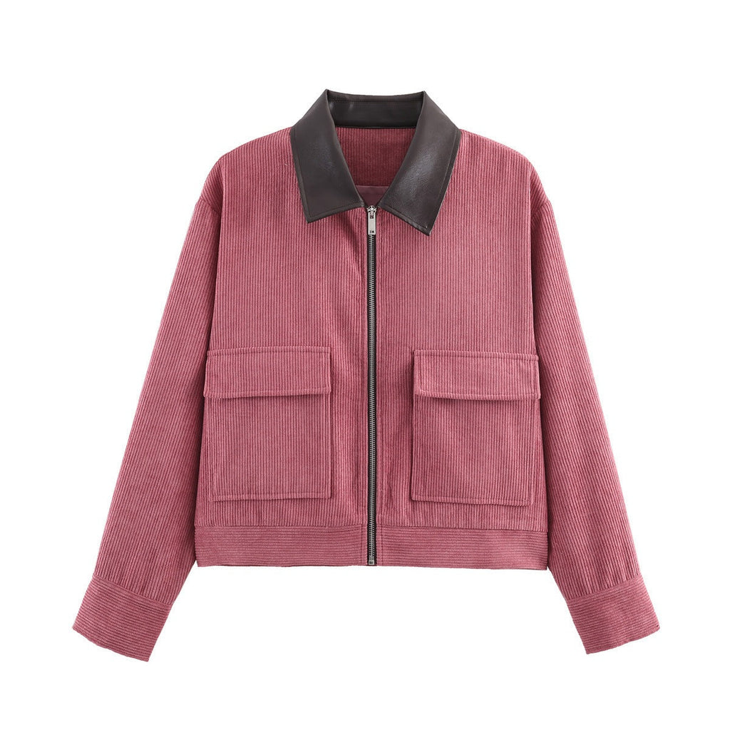 Veste Femme Tendance avec deux poches plaquées