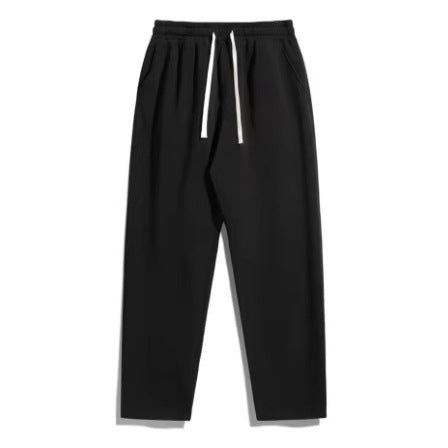 Pantalon de jogging unisexe décontracté à jambe droite avec taille élastique confortable, cordon de serrage contrastant et poches latérales Echo Archiv