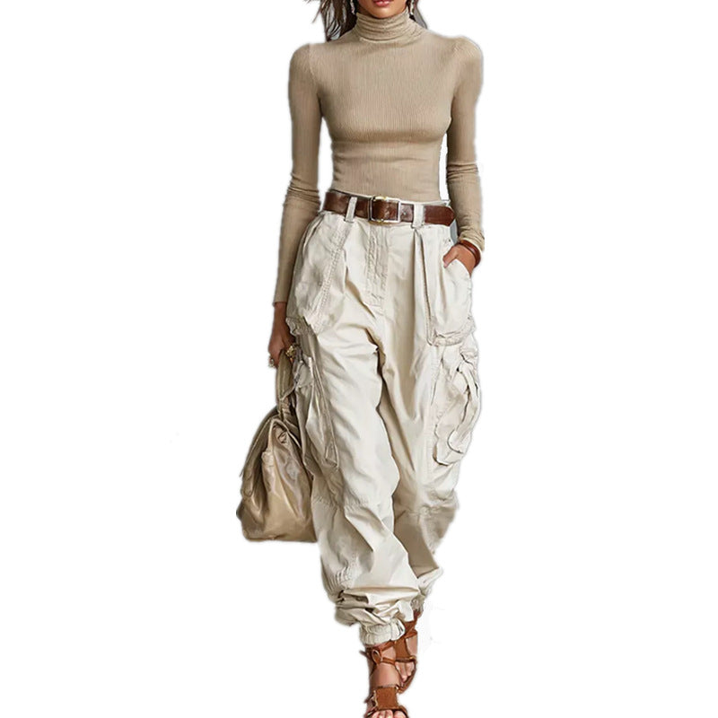 Pantalons Cargo Élégants pour Femmes avec Taille Ajustable