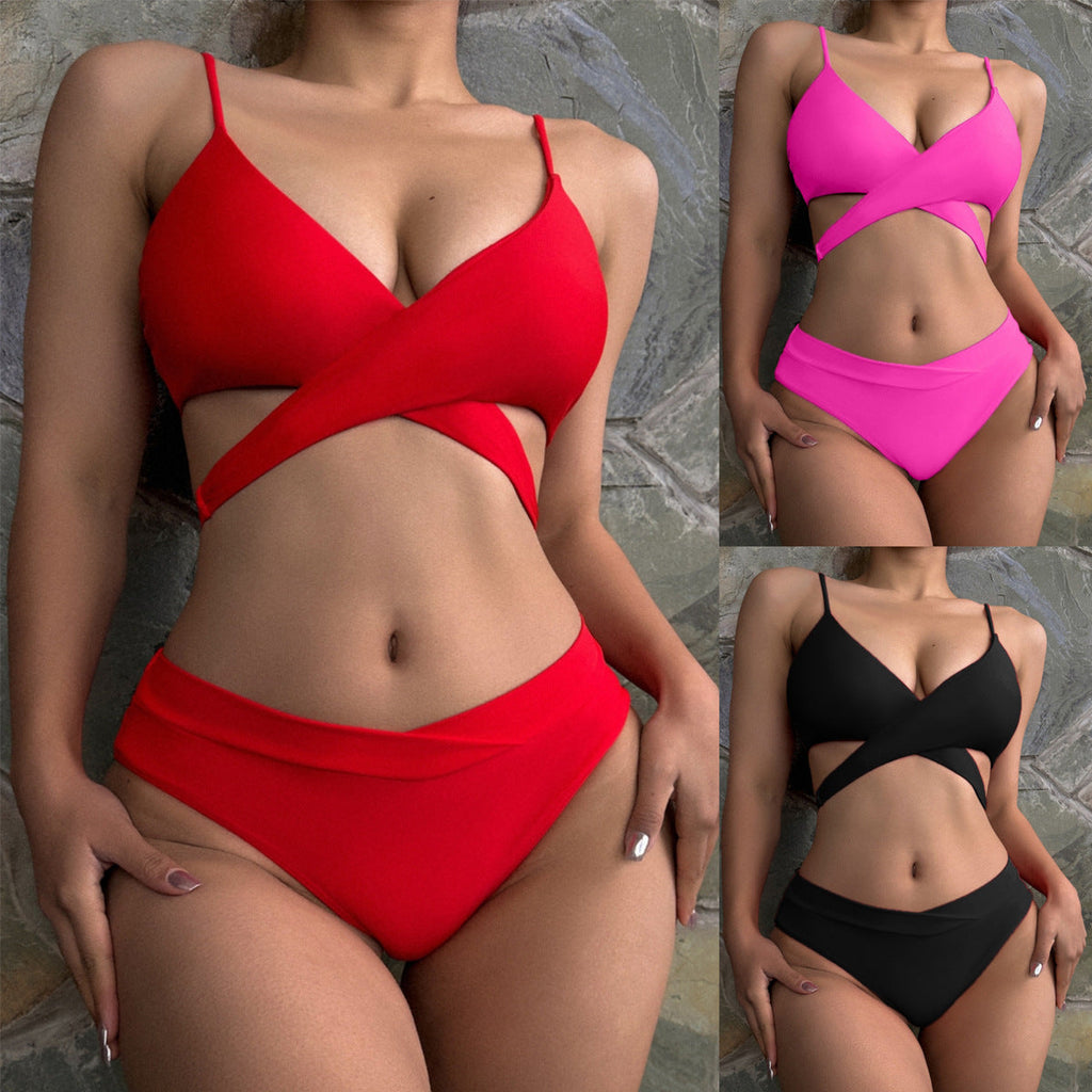 Bikini triangle femme avec accents tendance R&B