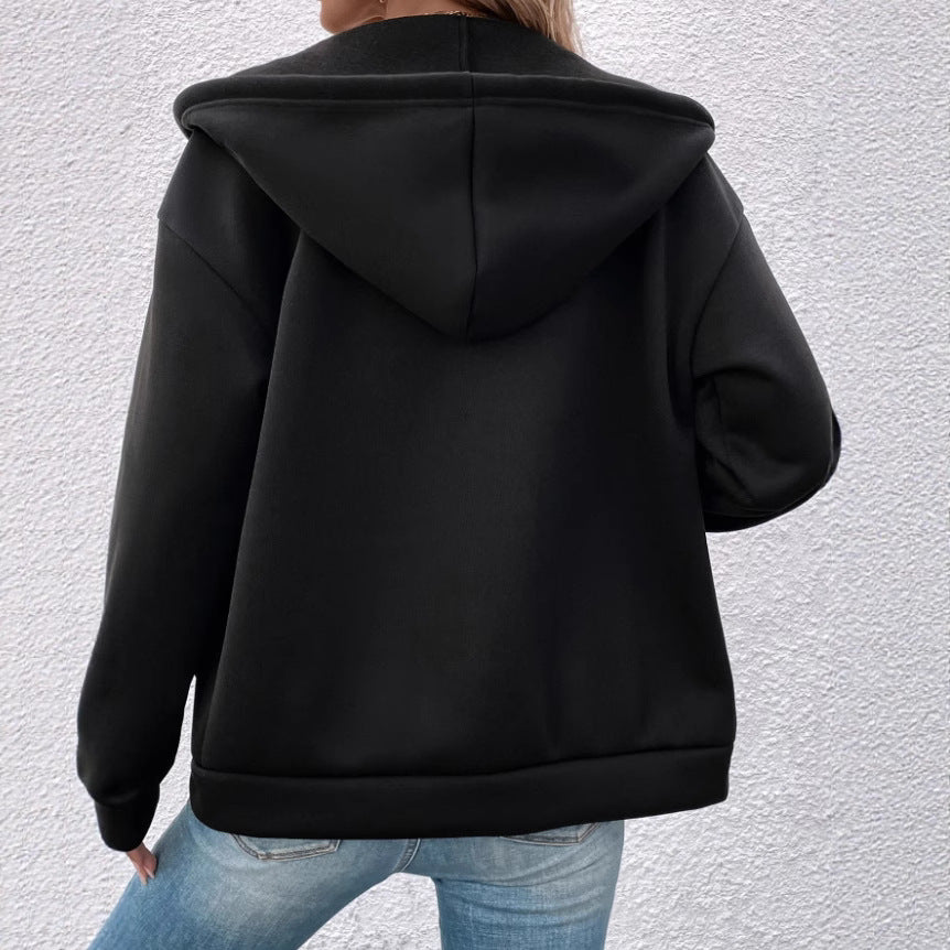 Veste à capuche douce et chaude pour femmes