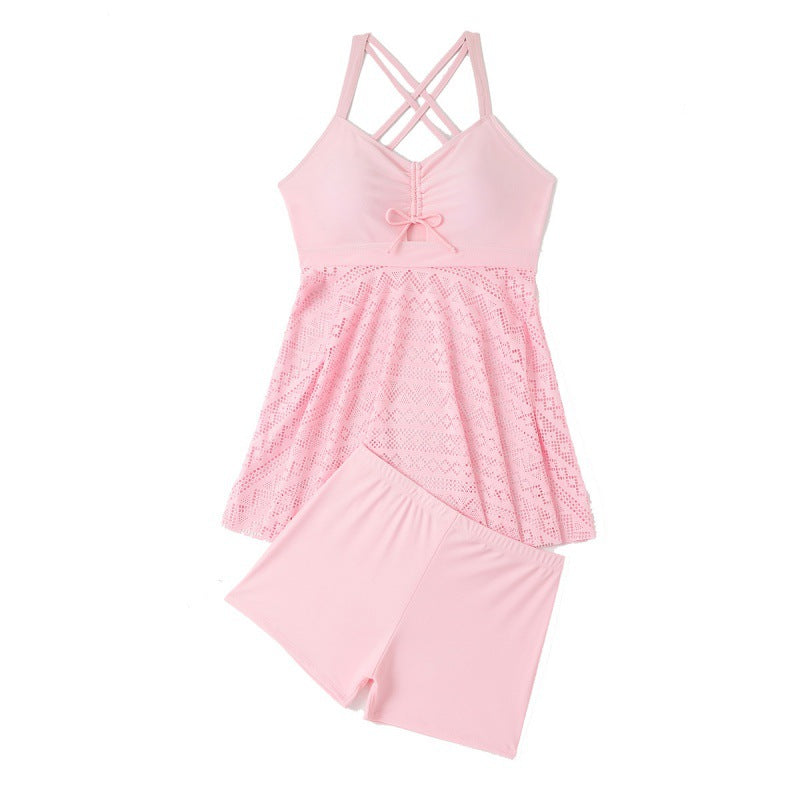 Maillot de bain femme froncé avec jupe évasée Echo Archiv
