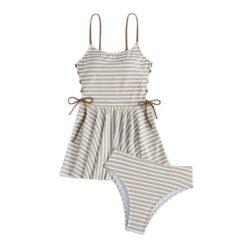 Ensemble de tankini dos nu pour femmes avec un design à volants tendance R&B