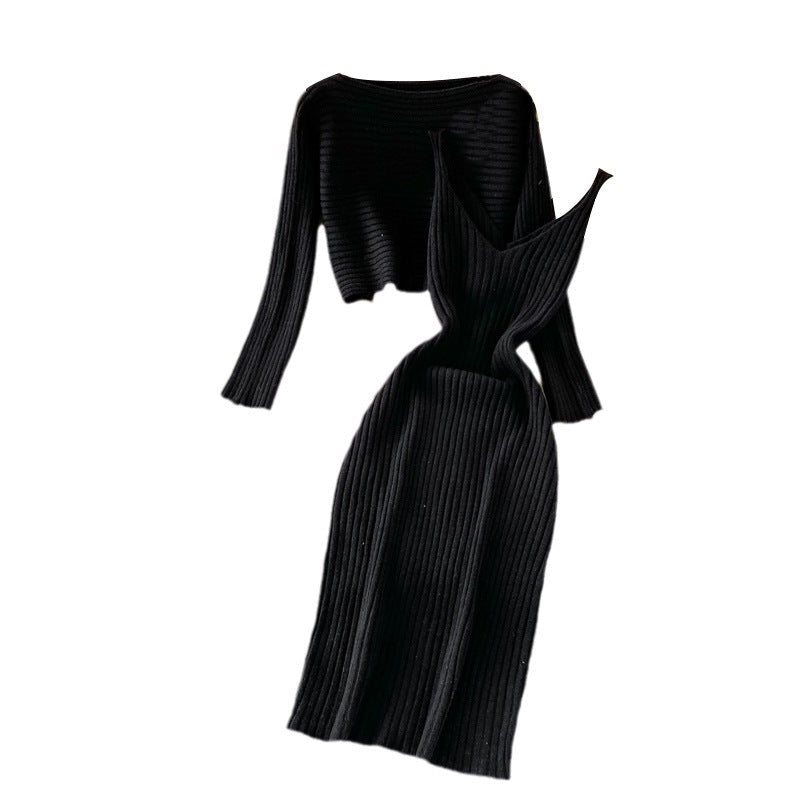 Ensemble Robe et Haut Tricoté Femme Mode Echo Archiv