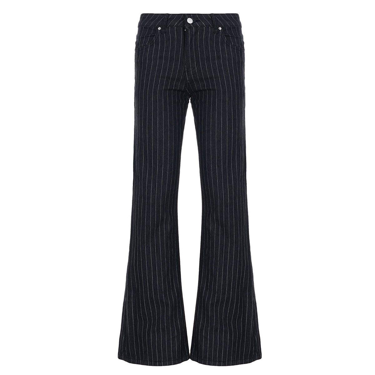 Pantalon Palazzo à rayures pour dames, taille haute, pli marqué et jambe large Echo Archiv