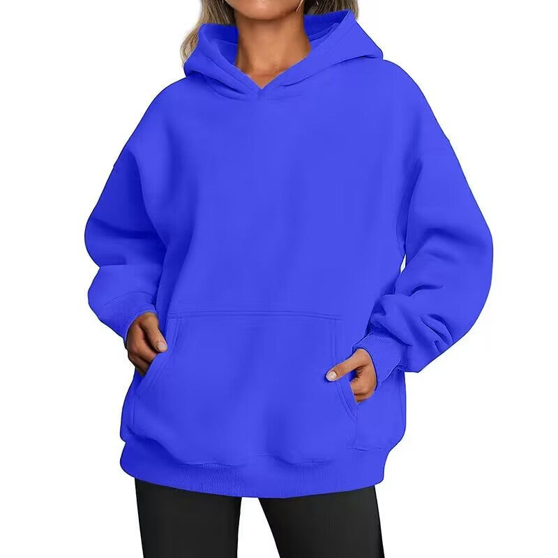 Sweat à capuche oversized pour femmes avec silhouette allongée et poche kangourou Echo Archiv