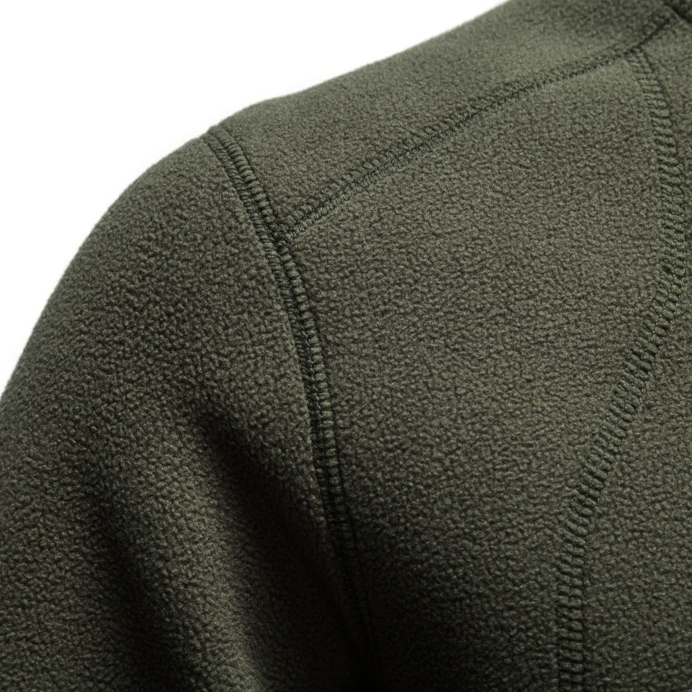 Veste en polaire pour hommes avec col montant et poche poitrine zippée Echoarchiv